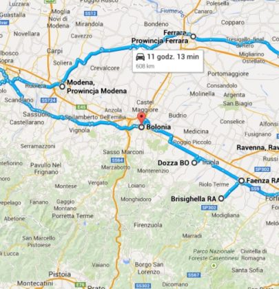 Road trip po Emilii Romanii. Praktyczny plan wycieczki